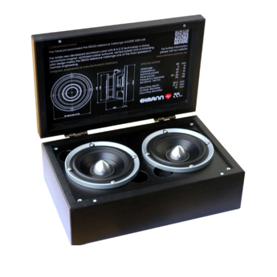 DEGO Master 3000 MR Głośniki średniotonowe o średnicy 80 mm. Impedancja 4 Ohm. Moc 40W RMS